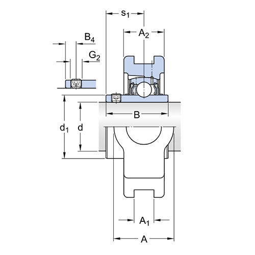 Подшипниковый узел TUJ 20 TF SKF Подшипниковый узел TUJ 20 TF SKF