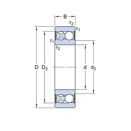 Подшипник 2205 E-2RS1TN9/C3 SKF Подшипник 2205 E-2RS1TN9/C3 SKF