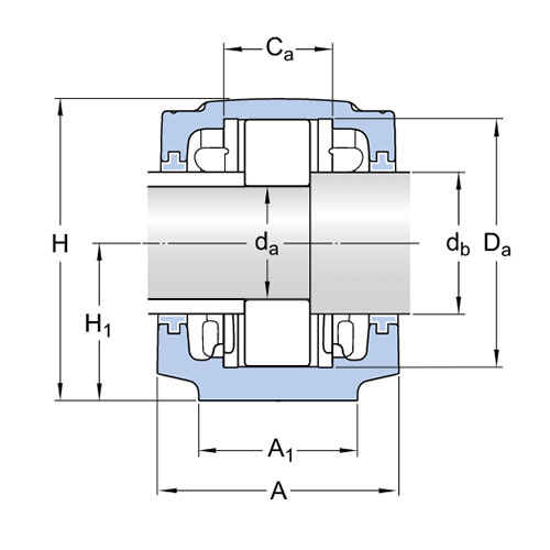 Корпус подшипника SE 515-612 V SKF (цилиндрическая посадка d = 60 мм) Корпус подшипника SE 515-612 V SKF (цилиндрическая посадка d = 60 мм)
