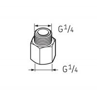 Переходник G1/4 – G1/4 LAPN 1/4 SKF Переходник G1/4 – G1/4 LAPN 1/4 SKF