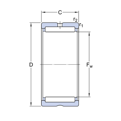 Подшипник NKS 24 SKF Подшипник NKS 24 SKF