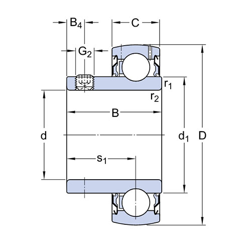 Подшипник YAT 206-103 SKF Подшипник YAT 206-103 SKF