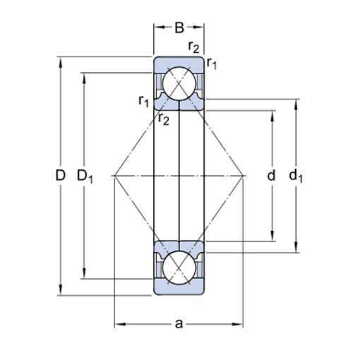 Подшипник QJ 304 MA SKF Подшипник QJ 304 MA SKF
