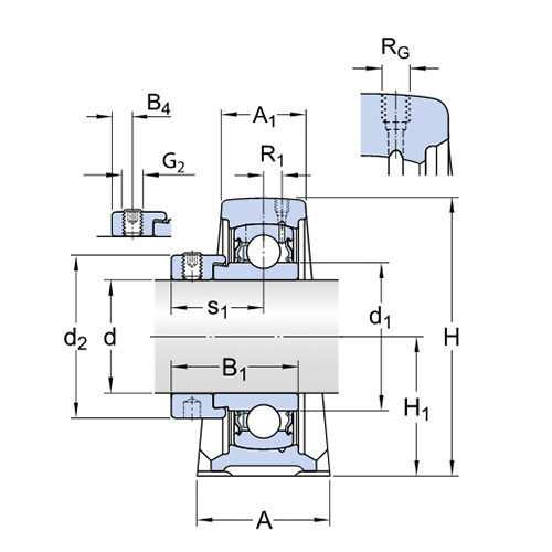 Подшипниковый узел SYF 40 TF SKF Подшипниковый узел SYF 40 TF SKF