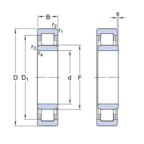 Подшипник NU 2311 ECP SKF