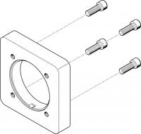 558023 Фланец электродвигателя EAMF-A-95A-140A FESTO 558023 Фланец электродвигателя EAMF-A-95A-140A FESTO