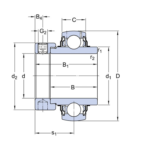 Подшипник YEL 211-203-2F SKF Подшипник YEL 211-203-2F SKF