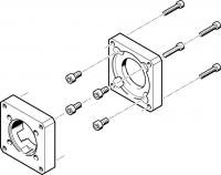 558017 Фланец электродвигателя EAMF-A-38A-60G/H FESTO 558017 Фланец электродвигателя EAMF-A-38A-60G/H FESTO