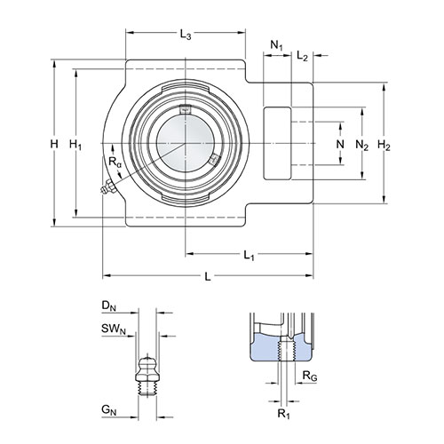 Подшипниковый узел TU 40 TF SKF Подшипниковый узел TU 40 TF SKF