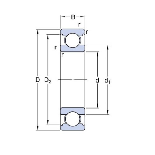 Подшипник 6309-RS1/C3 SKF Подшипник 6309-RS1/C3 SKF