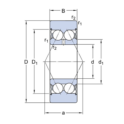 Подшипник 305806 C-2RS1 SKF Подшипник 305806 C-2RS1 SKF