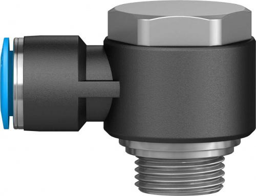 186144 Угловой штуцер с цанговым зажимом и резьбой QSLV-G3/8-10 FESTO 186144 Угловой штуцер с цанговым зажимом и резьбой QSLV-G3/8-10 FESTO