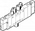 533158 Распределитель с электроуправлением CPE10-M1BH-5/3BS-QS6-B FESTO