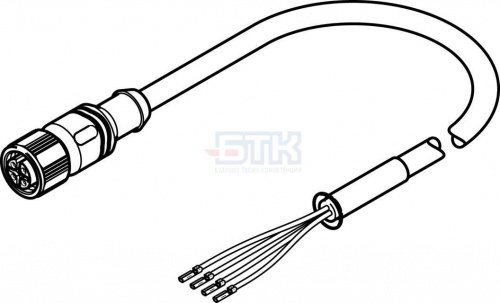 571907 Кабель электродвигателя NEBM-M12G4-RS-15-N-LE4 FESTO 571907 Кабель электродвигателя NEBM-M12G4-RS-15-N-LE4 FESTO
