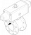 1915410 Шаровой кран с приводом VZBC-100-FF-16-22-F0710-V4V4T-PS240-R-90-4-C FESTO