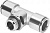 558736 Тройник с цанговым зажимом и резьбой NPQM-T-G18-Q4-P10 FESTO