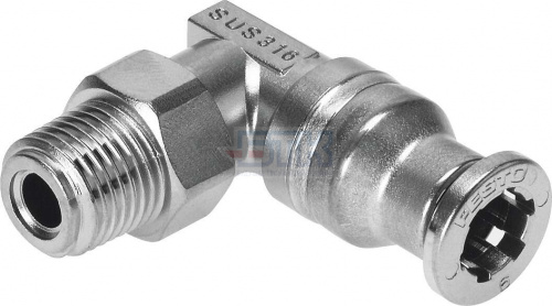 132598 Угловой штуцер с цанговым зажимом и резьбой CRQSL-1/8-4 FESTO 132598 Угловой штуцер с цанговым зажимом и резьбой CRQSL-1/8-4 FESTO