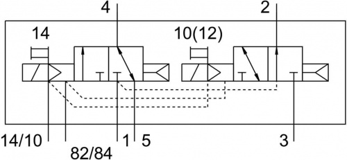 573478 Распределитель VUVG-B14-T32H-AZT-F-1T1L FESTO