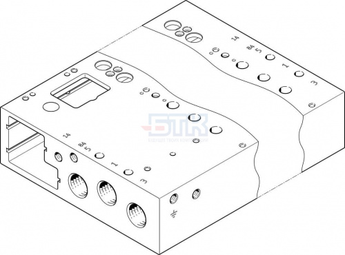 573493 Коллектор VABM-L1-14G-G14-8-GR FESTO 573493 Коллектор VABM-L1-14G-G14-8-GR FESTO