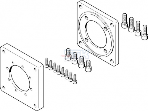 2449380 Фланец электродвигателя EAMF-A-77B-120G-S1 FESTO 2449380 Фланец электродвигателя EAMF-A-77B-120G-S1 FESTO