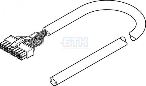 4977494 Соединительный кабель NEBM-L5G18-E-10-N-LE18 FESTO