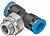 186272 Тройник с цанговым зажимом и резьбой QSMT-G1/8-4 FESTO