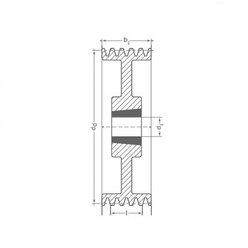 Клиновый шкив TB SPA 315/4 Optibelt