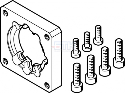529942 Фланец электродвигателя EAMF-A-44A/B-55A FESTO 529942 Фланец электродвигателя EAMF-A-44A/B-55A FESTO