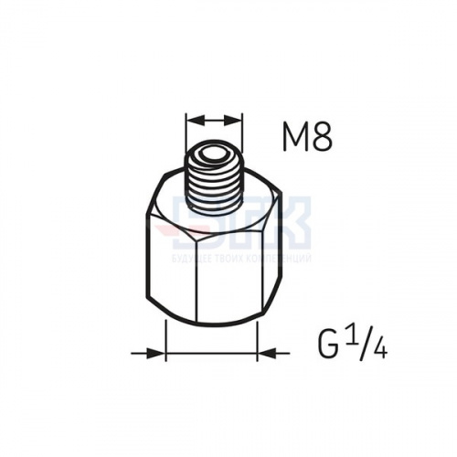 Переходник G1/4 – M8 LAPN 8 SKF Переходник G1/4 – M8 LAPN 8 SKF