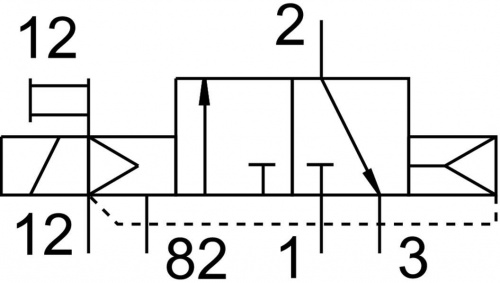 163837 Распределитель с электроуправлением CPE24-M3H-3GLS-3/8 FESTO