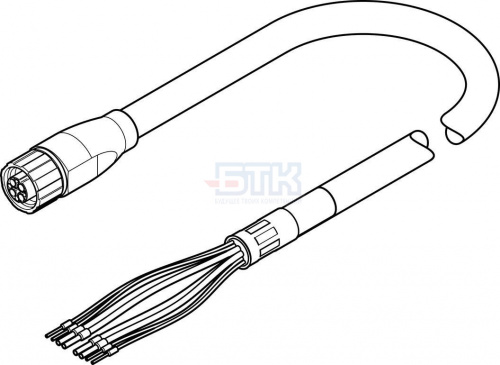 5392489 Кабель электродвигателя NEBM-M16G8-E- -Q9-LE8-1 FESTO