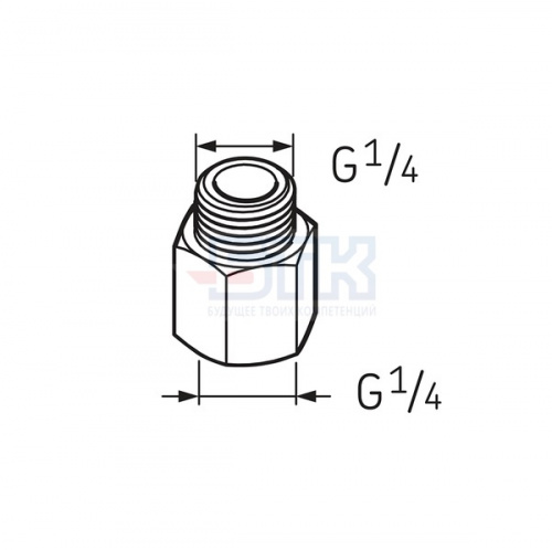 Переходник G1/4 – G1/4 LAPN 1/4 SKF Переходник G1/4 – G1/4 LAPN 1/4 SKF