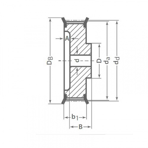 Зубчатый шкив 22 XH 400 Optibelt Зубчатый шкив 22 XH 400 Optibelt