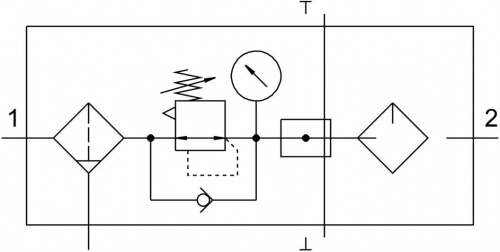 8002800 Комбинация блоков подготовки воздуха FRC-1/4-DB-7-MINI-KA FESTO