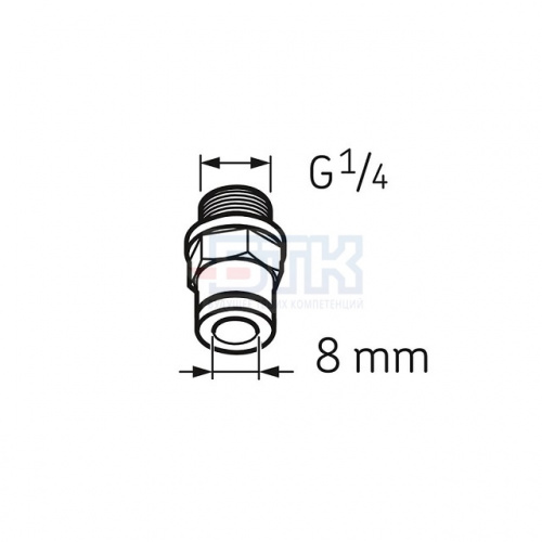 Штуцер с внутренней резьбой G1/4 LAPF M1/4 SKF