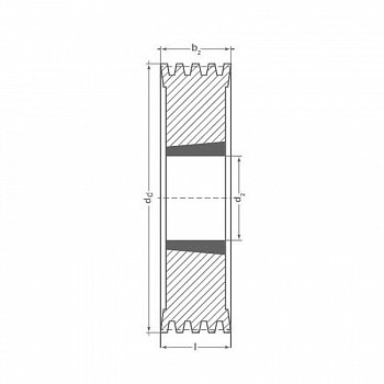 Клиновый шкив TB SPB 236/10 Optibelt Клиновый шкив TB SPB 236/10 Optibelt