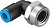 153278 Угловой штуцер с цанговым зажимом и резьбой QSLF-3/8-8-B FESTO