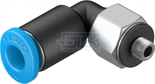 153332 Угловой штуцер с цанговым зажимом и резьбой QSML-M3-4 FESTO 153332 Угловой штуцер с цанговым зажимом и резьбой QSML-M3-4 FESTO