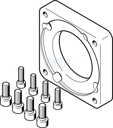 1593628 Фланец электродвигателя EAMF-A-77A-100A FESTO