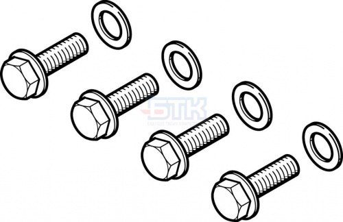 543717 Крепежный винт DAMD-P-M10-16-R1 FESTO