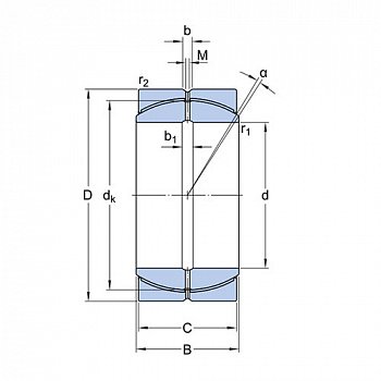 Сферический подшипник скольжения GEP 100 FS, SKF