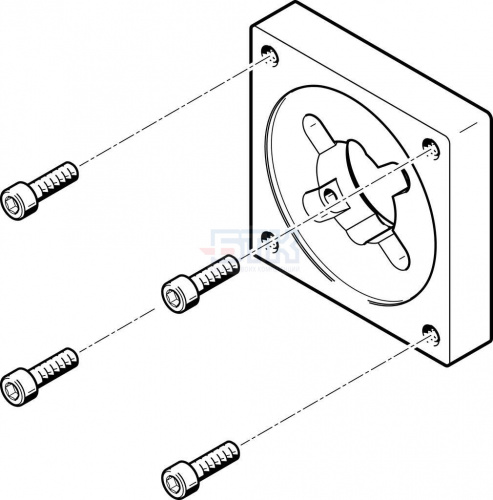560693 Фланец электродвигателя EAMF-A-38A-87A FESTO 560693 Фланец электродвигателя EAMF-A-38A-87A FESTO