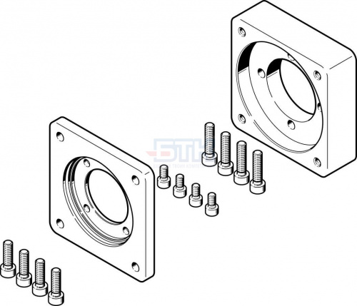 2256289 Фланец электродвигателя EAMF-A-64B-60G/H-S1 FESTO