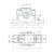 Корпус подшипника SE 213 SKF (цилиндрическая посадка d = 65 мм)