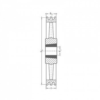 Клиновый шкив SPA 450/5 Optibelt