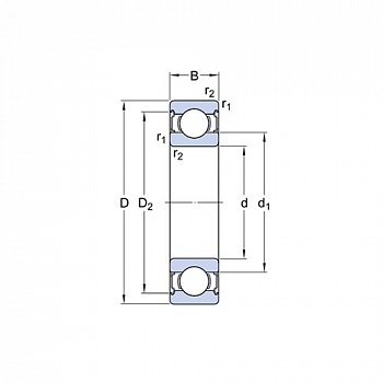 Подшипник 61814-2RZ/W64 SKF