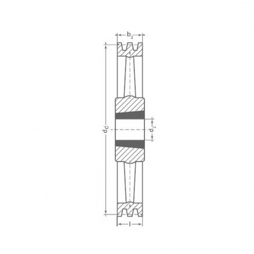 Клиновый шкив TB SPZ 125/1 Optibelt Клиновый шкив TB SPZ 125/1 Optibelt