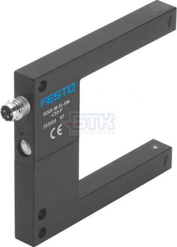 553556 Световой барьер вилочного типа SOOF-M-FL-SM-C50-N FESTO
