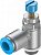 534340 Дроссель с обратным клапаном GRLA-1/4-QS-10-RS-D FESTO