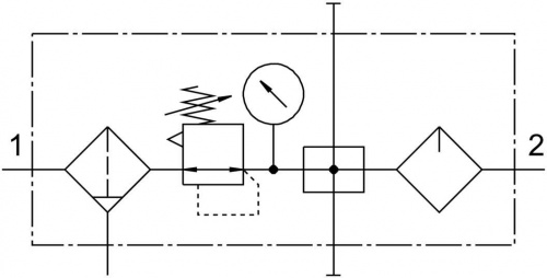 185799 Блок подготовки воздуха FRC-1/2-D-MIDI-KA FESTO